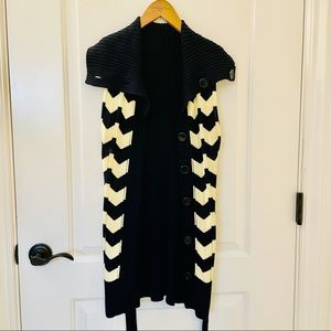 Sweater vest cardigan